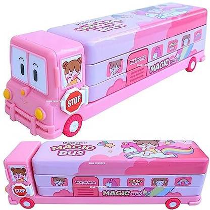 अल्टीमेट ज़ोन BUS पेंसिल बॉक्स आर्ट Metal पेंसिल बॉक्स