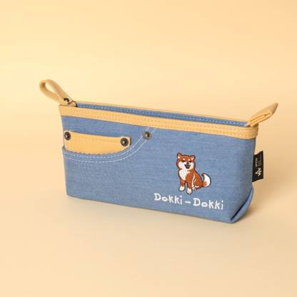 AR Jouiet Mansion Dooki Dooki Stylish Premium look Staionary Pencil Pouch For Children, Stationery Organizer for College School Office Art Canvas Pencil Box