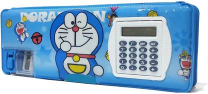 ShreeBalaji Geometry Doraemon Art Plastic Pencil Box