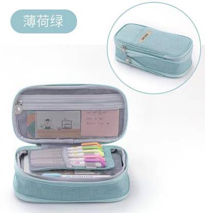 ZIARO Portable Office Stationery Pouch Pencil Case for College Adults Women School | Kids | College | Art Canvas Pencil Boxes