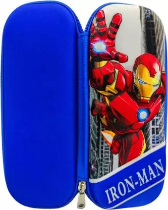 Teeshubh Pencil Case Iron man Art Artificial Leather Pencil Box