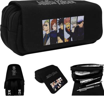 PALAY Anime Pencil Pouch Jujutsu Kaisen Art Canvas Pencil Box