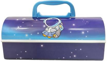 Adoere Password pencil box- Dream It Possible Universe Double Layer Stationery BOX Organizer Art Plastic Pencil Box