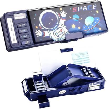MANAKI ENTERPRISE 1 Kids Pen & Pencil Box-Suitcase Style Password Lock Pencil Case Art Plastic Pencil Box