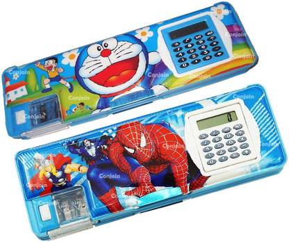 pkm 2 Calculator Geometry Box NA आर्ट Plastic पेंसिल बॉक्स