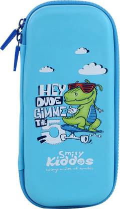 smily kiddos Small Pencil case dino light blue Art EVA Pencil Box