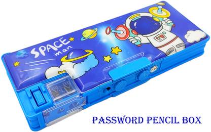 Johnnie Boy Password pencil box with Space theme Geometry Box