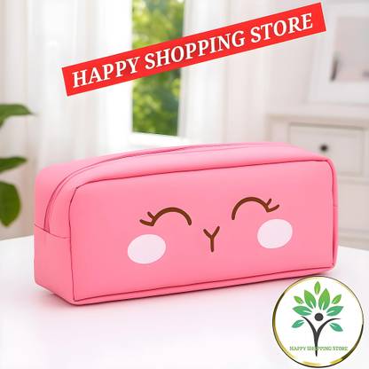 HAPPY SHOPPING STORE Cartoon Multifunctional Pencil Case,Large Capacity Stationery Bag For Students Pencil Pouch Art Artificial Leather Pencil Box