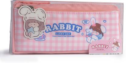 Winterbear Pencil case 7493 Orange RABBIT Art Polyester Pencil Box