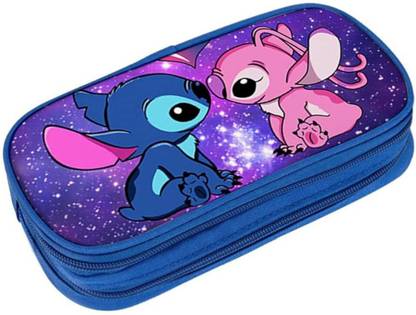 HASTHIP Stitch-Themed Pencil Case Stitch-Themed Art Polyester Pencil Box