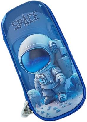 radhey preet Trendy Astronaut 3D Emboss Print Stationery Storage Case For School, College Students For Daily Use, Easy to Clean & More Spacious, RP1131 Art EVA Pencil Box