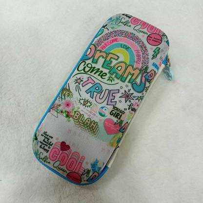 Priceless Deals Adelik Unicorn Hard Top Embossed Multipurpose Zipper Pen/Pencil Case for Kids Art Canvas Pencil Boxes