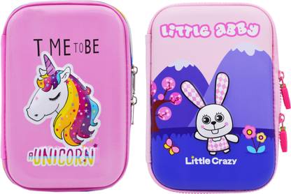 MINAAR Best Quality Multipurpose Combo Pencil Box / Stationery Pouch For School Kids / Stationery Item Return Gift / Birthday Gift / Zipper Set for boys & girls Art EVA Pencil Boxes