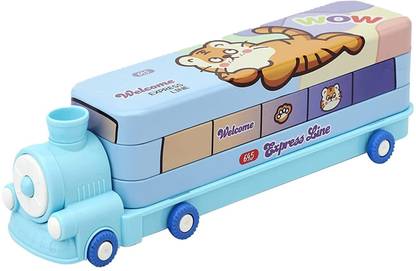 Timbktoo train pencil box boys and girls Art Metal Pencil Boxes