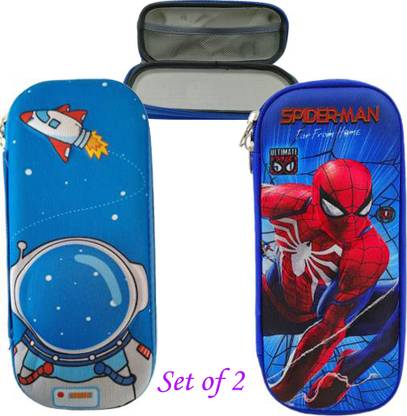AncientKart spiderman embossed Art Canvas Pencil Box