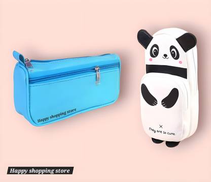 हैप्पी शॉपिंग स्टोर Designer Multipurpose Combo (Stationery Pouch) सूटेबल फॉर बोथ ऑफिस, स्कूल, होम यूज़. आर्ट Artificial Leather पेंसिल बॉक्स