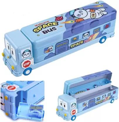 प्रेज़ी विला Bus shaped स्पेस बस आर्ट Metal पेंसिल बॉक्स