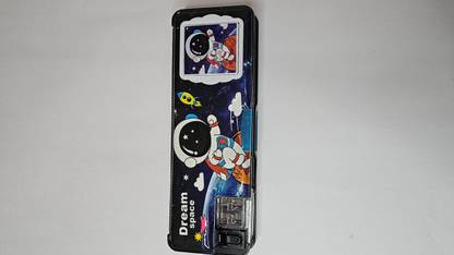 Urban SS Black calculator Pencil Box67 Cartoon Art Plastic Pencil Boxes