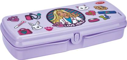 Pratap Go School Barbie Art Polypropylene Pencil Box