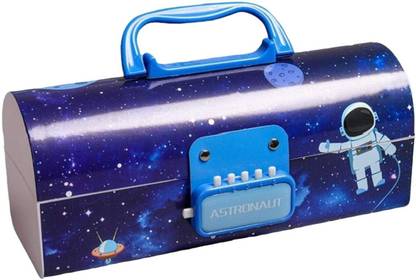 vworld Lock compass box space compass Art Plastic Pencil Box