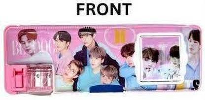 Beauty Phoria BTS THEME BLUE JUNKOOK BTS ARMY GEOMETRY BTS Art Metal Pencil Box