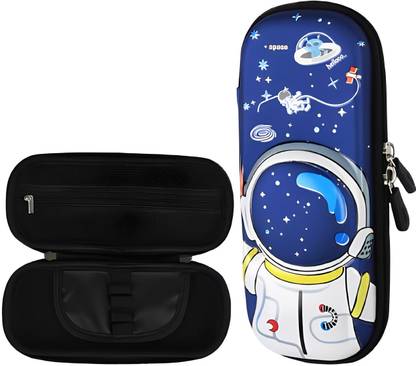 SYGA Astronaut 3D Alien Art Canvas Pencil Box