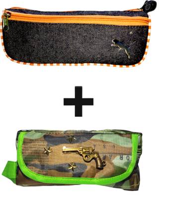 ASF CREATIVE Combo Multi Pocket Art Polyester Pencil Boxes
