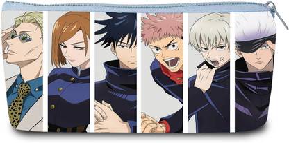 Lata Jujutsuu kaisen Design Rexine pouch Art Artificial Leather Pencil Box