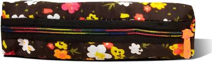 De-Ultimate Soft (DPP 3) Flower Printed Zipper Closure Flower Art Canvas Pencil Box