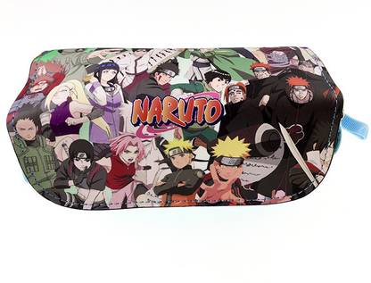 HASTHIP Anime Pencil Case - Durable Solid Art Artificial Leather Pencil Boxes
