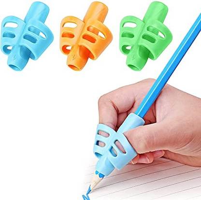 PMW Pencil Grips for Kids Handwriting - 3 Pieces Pencil Grip