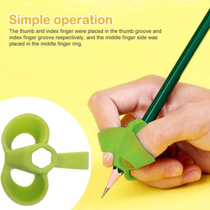 YTM Pack of 2 Two-Finger Silicone Pencil Grips for Kids Handwriting Pencil Pencil Grip