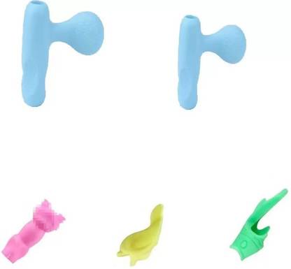 TREXEE 5Pcs Silicone Pencil Grip Handwriting Making for Pencils for Kids Pencil Grip