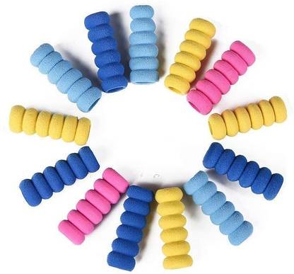 Kandle Pack of 8 Rubber Pencil Grips, Soft Cushioned Foam Pencil Grip