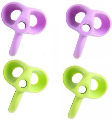 YTM Pack of 4 Silicone Pencil Grips for Kids Handwriting Pencil Holder for Children Pencil Grip