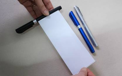 Nyamah sales Ballpoint Pen With Paper Scroll Inside Retractable Pullout Banner Pen Pencil Grip