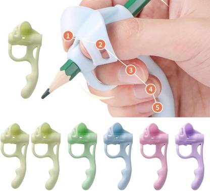 9Up 8PCs Handwriting Posture Correction Pen Holding Gripper Pencil Grip