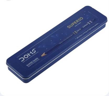 DOMS Superio Pencil 10 Pcs Tin Pack With Brush Pencil