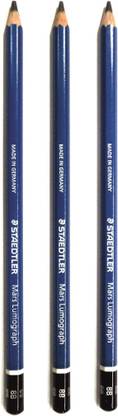 STAEDTLER 8B Sketching Pencil, Set of 3 Pencil