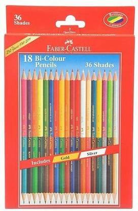 FABER-CASTELL 18 Bi-Colour Pencil