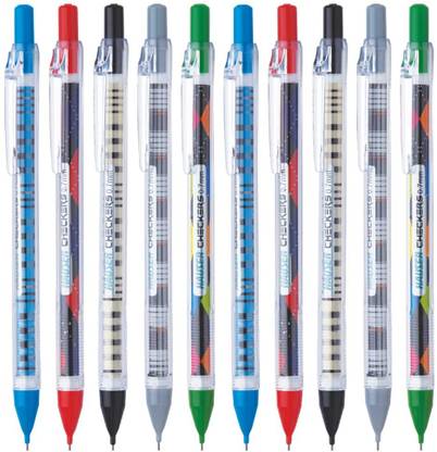HAUSER Checkers 0.7 mm Mechanical Pencil Box Pack | Specially Designed Grip, Mechanical Pencil