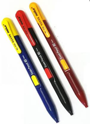 FRKB 3pc 1.8mm Flat Chisel Lead Mechanical Pencil for Writing, sketching Etc. Pencil