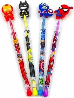 Anurag smiley Avengers Designer Bullet Pencils Avenger Superhero Design Stacking Pencil Pencil