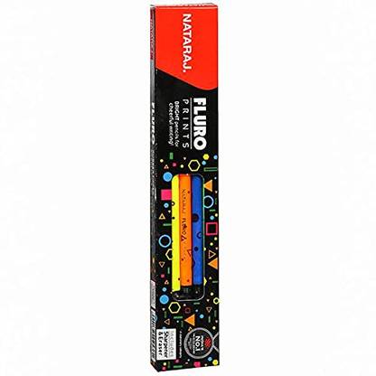 APSARA Nataraj Fluro Pencil Pack of 5 by THE MARK Pencil