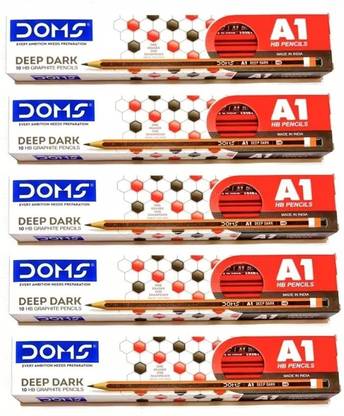 DOMS A1 Deep Dark Graphite Pencil Pencil