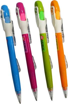 Aatrangi Lid Pencil with Eraser Pack Of 4 ( Multicolors ) Pencil