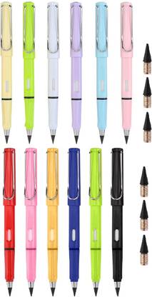 AlexVyan Pencils (6 Graphite Nib Extra) with Everlasting Infinite Pencil Replaceable Head Pencil