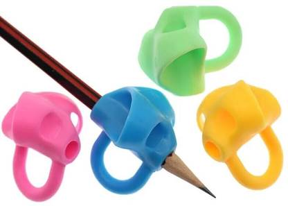 El Syco Pencil Gripper For Kids Handwriting Pen Holder Toddlers & Preschooler Pack of 4 Pencil Grip