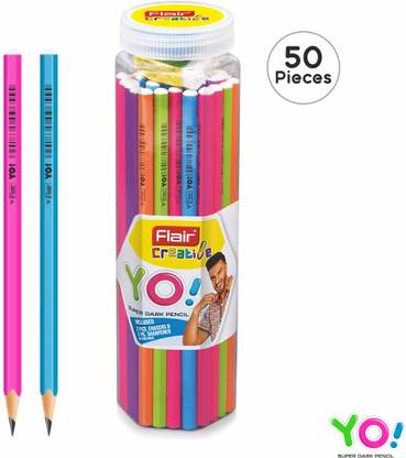 Flair Creative Yo Wooden Pencil Pack of 50 Pencil