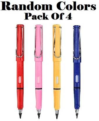 AirSoft 4pcs Eternal,Everlasting Unlimited Writing,No Ink,with Graphite Nib Pencil Pencil